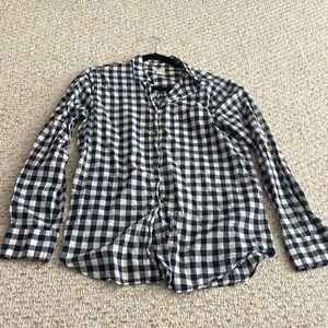 J Crew Factory Gingham Buttondown